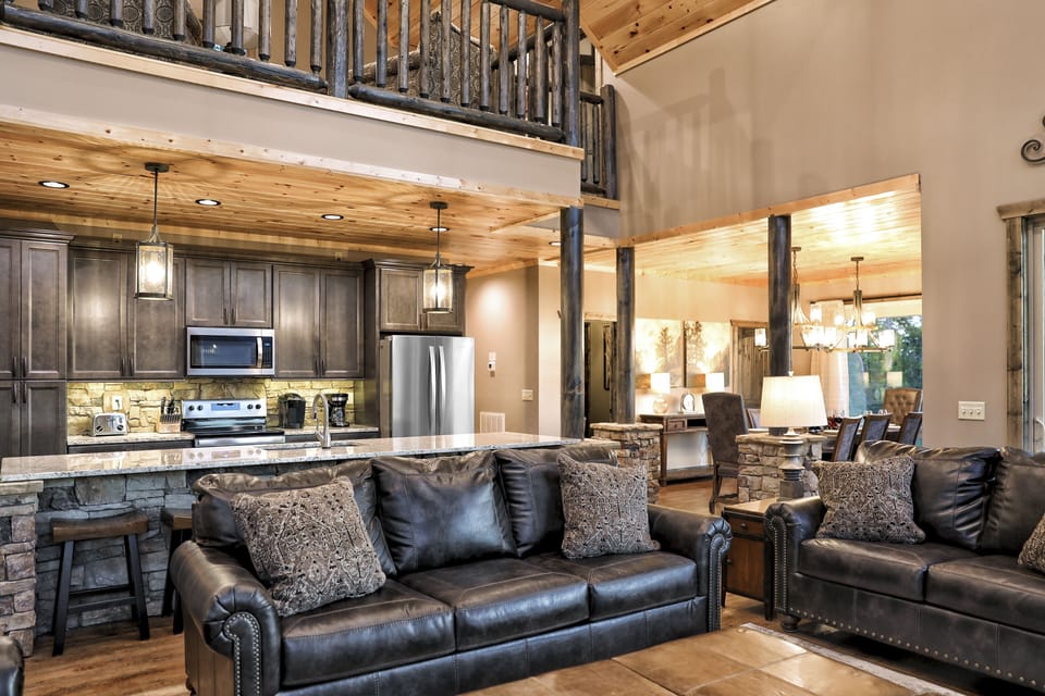 Comfortable furnishings to accommodate up to 10 guests.