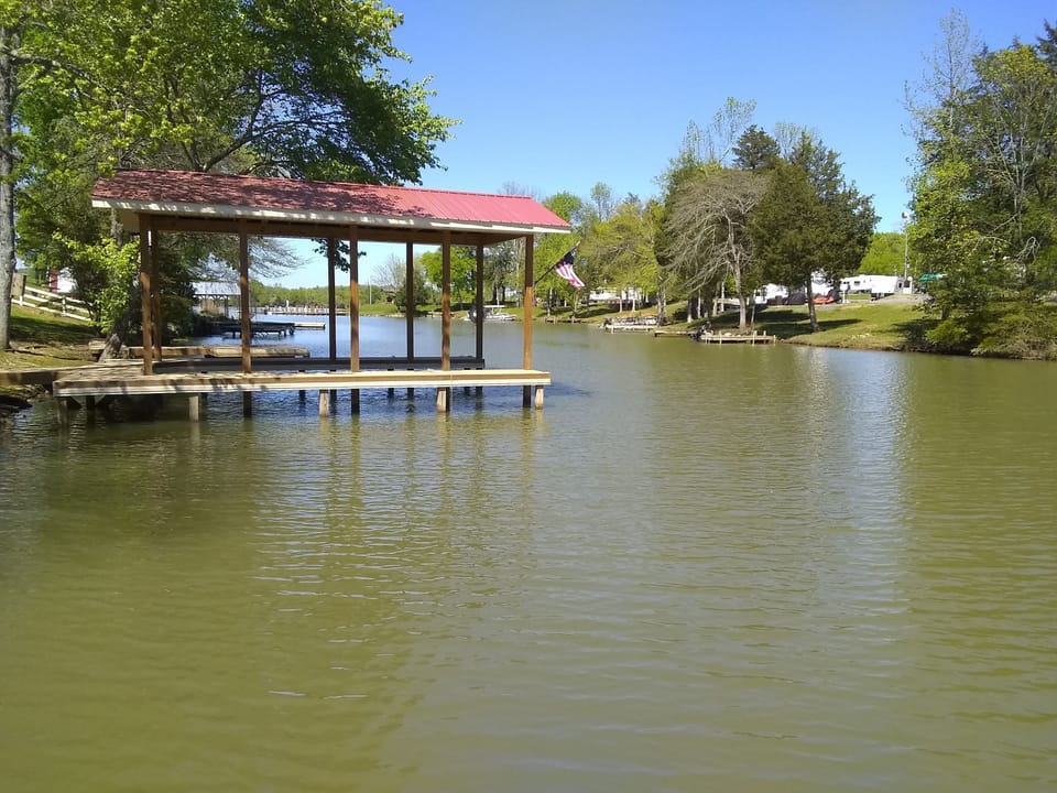 Cove with river in background
