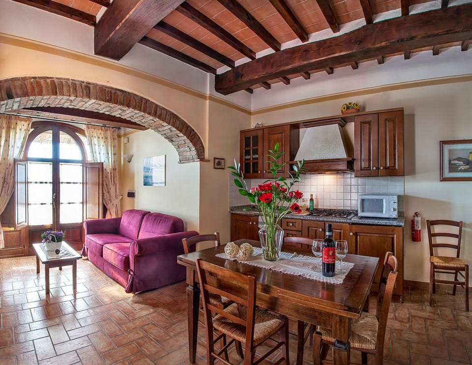 Apartment, Kitchenette (for 6 people) | Living area | Flat-screen TV
