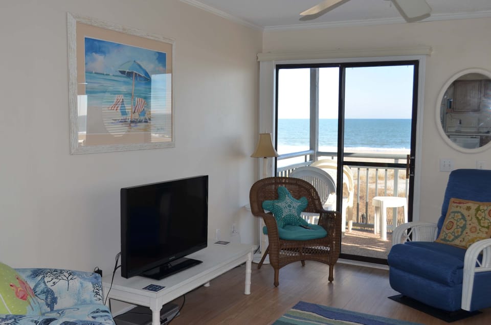 Watch TV or the ocean waves!