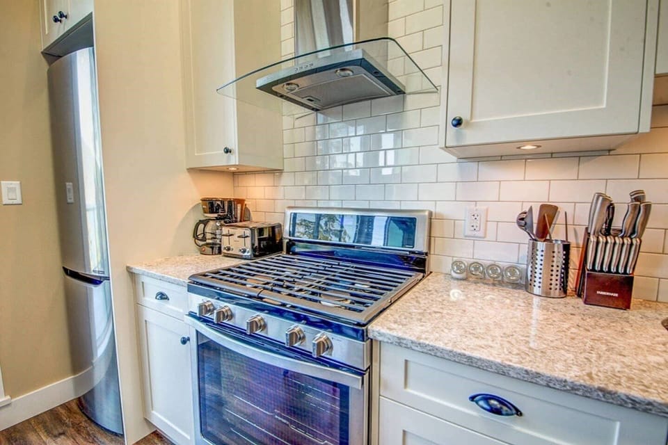 kitchen with gas range