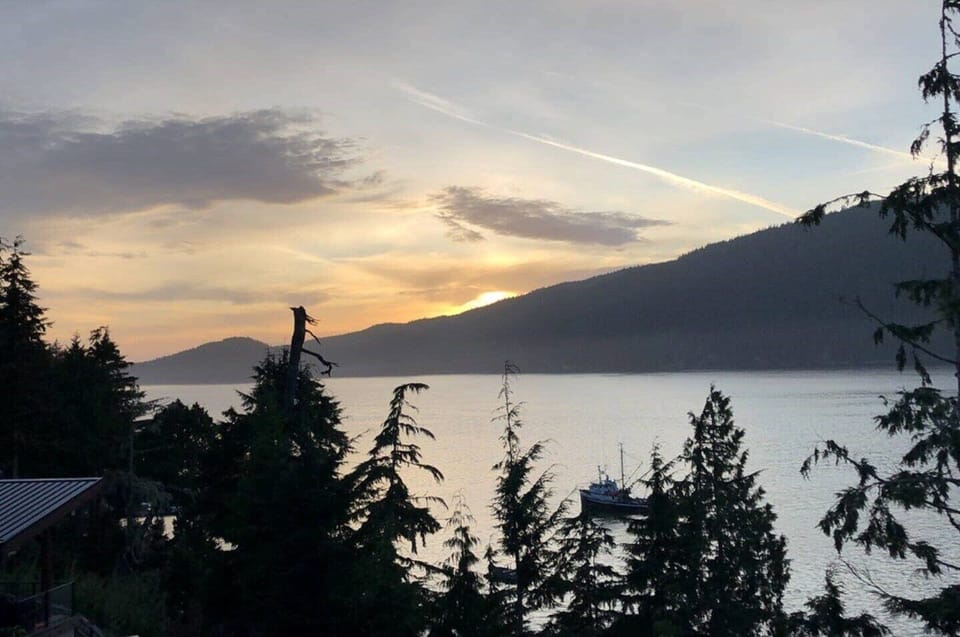 sunset view from balcony