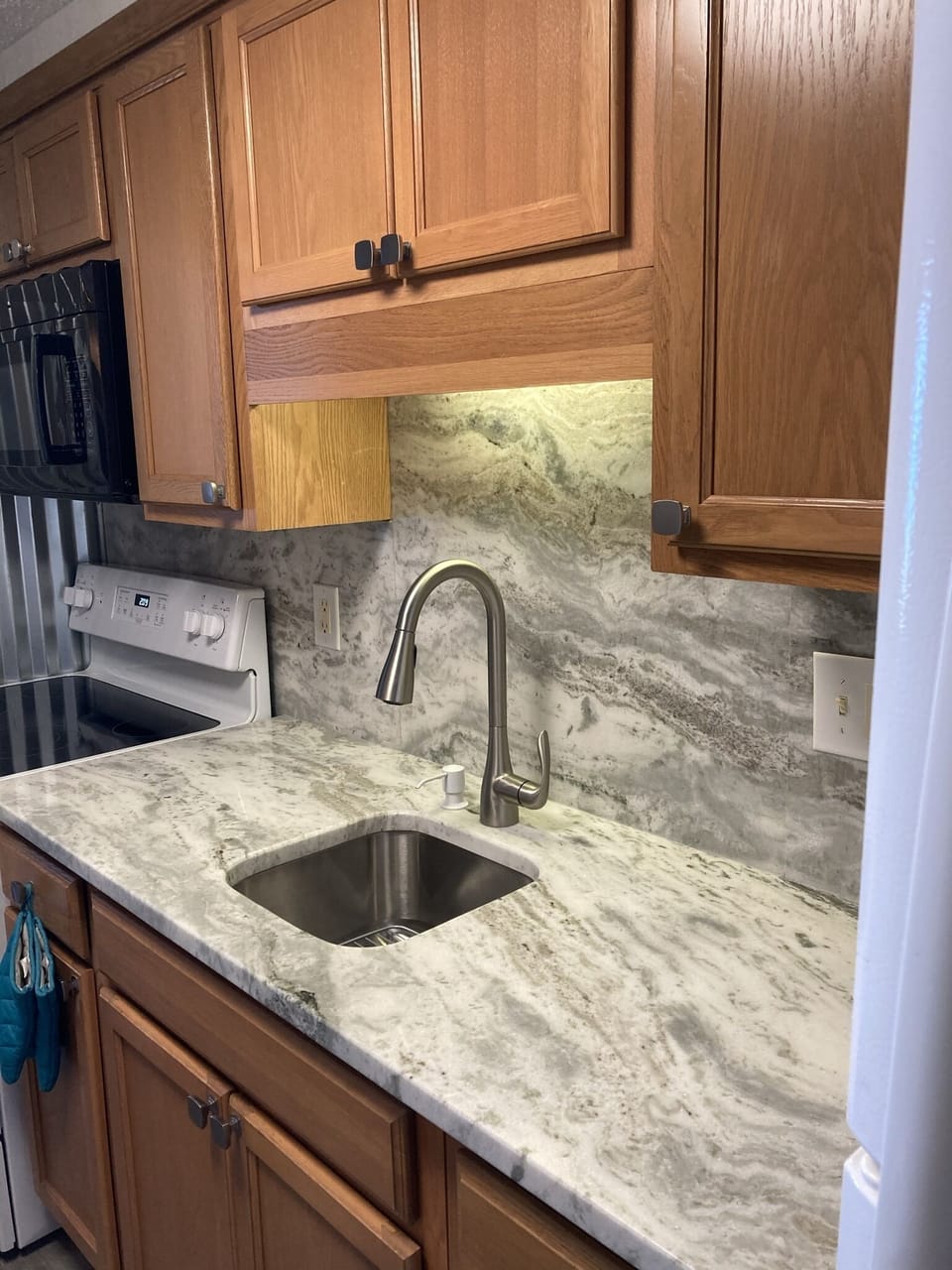 New sink and faucet.