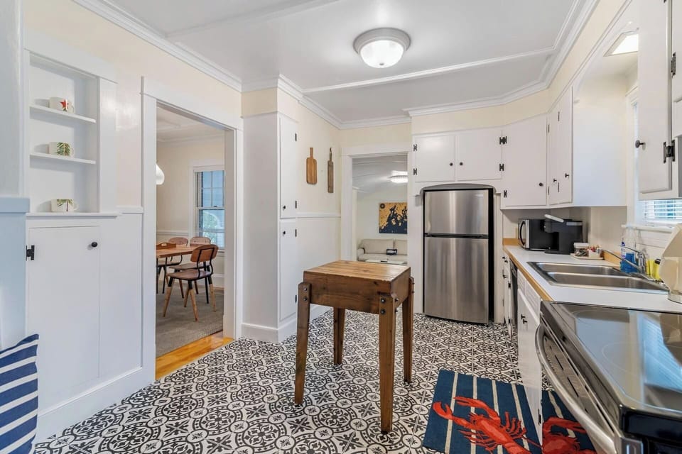 LL Bean House | Private kitchen | Coffee/tea maker, highchair