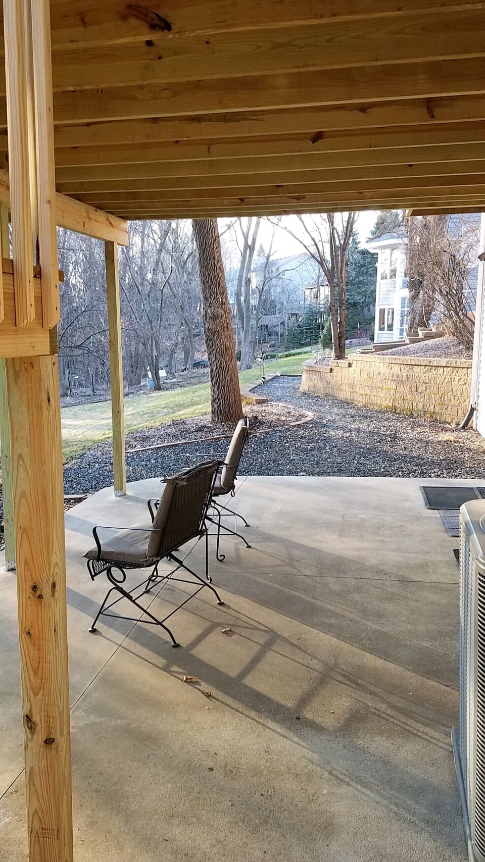 Covered patio.