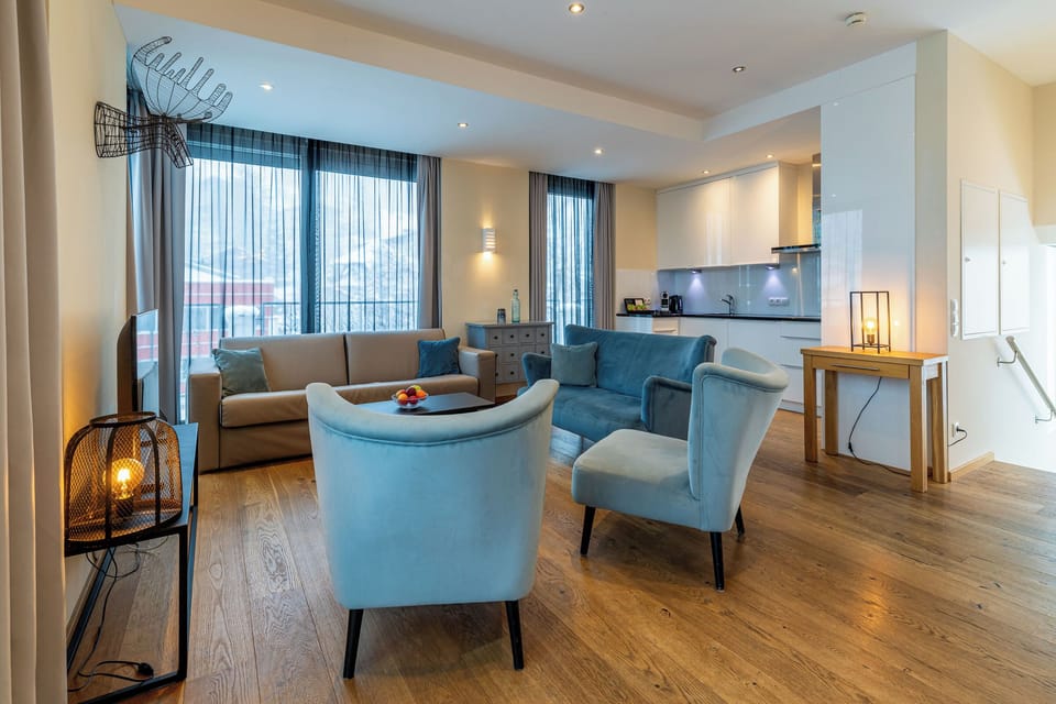 Superior Penthouse, 3 Bedrooms | Living area | 1-inch flat-screen TV with cable channels, TV