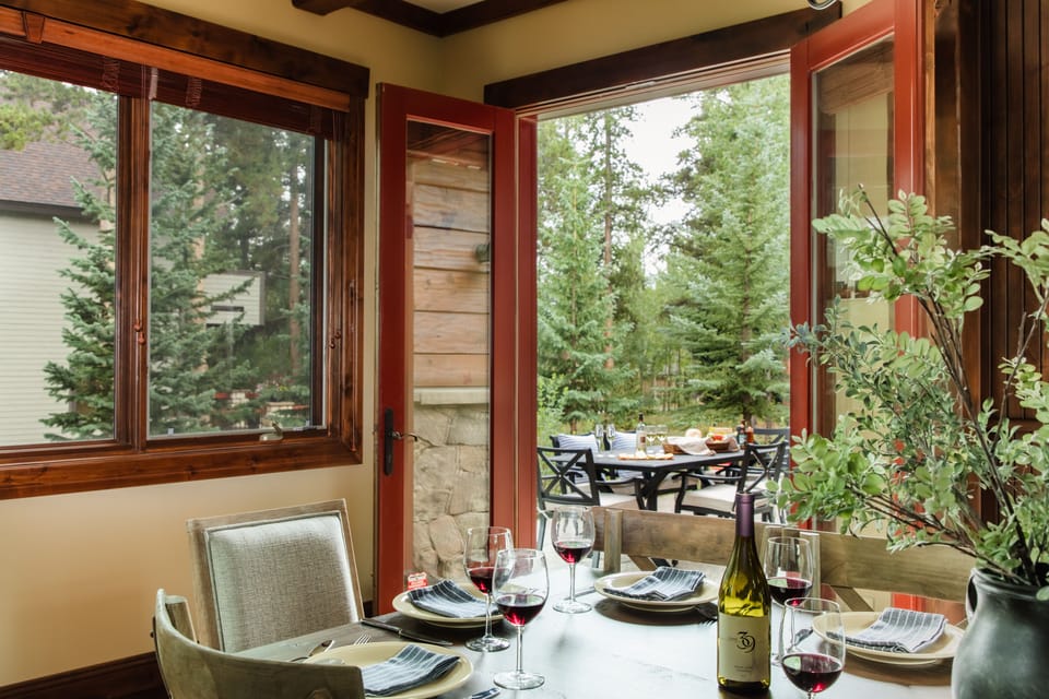 Choose from dining indoors and outdoors.