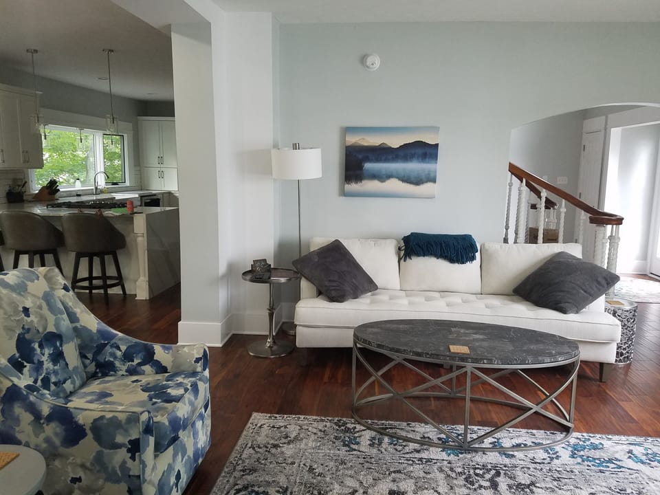 Great Room open to kitchen and dining area