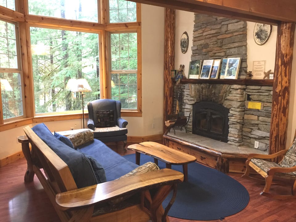 Cabin, 1 Bedroom, Smoking, Fireplace | Living room