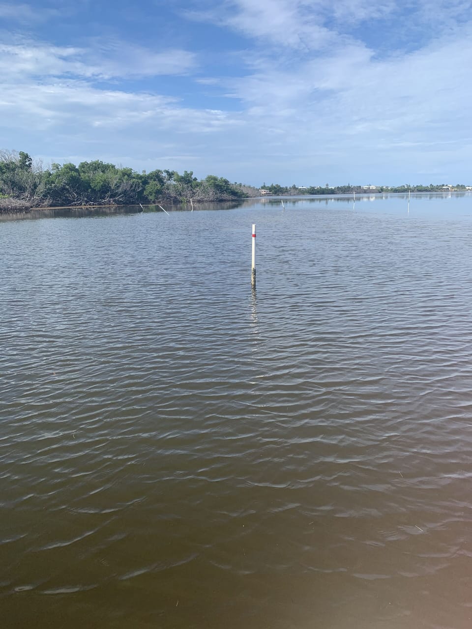 Photo behind the boat looking out to sea