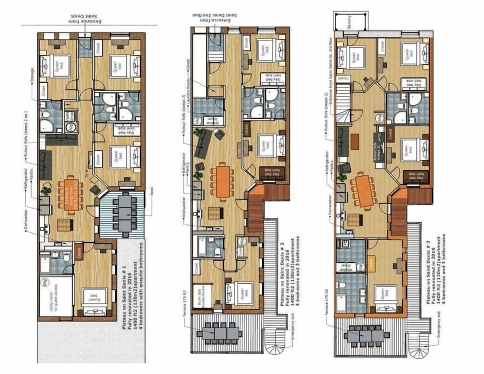 Each drawing is a separate apartment within the same building. You might prefer one over another. If so, let us know and we'll send you the links to the others so you can see the photos.