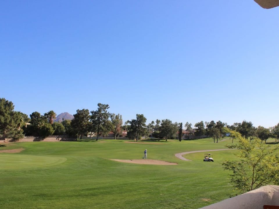 Golf course views from the patio & master bedroom.