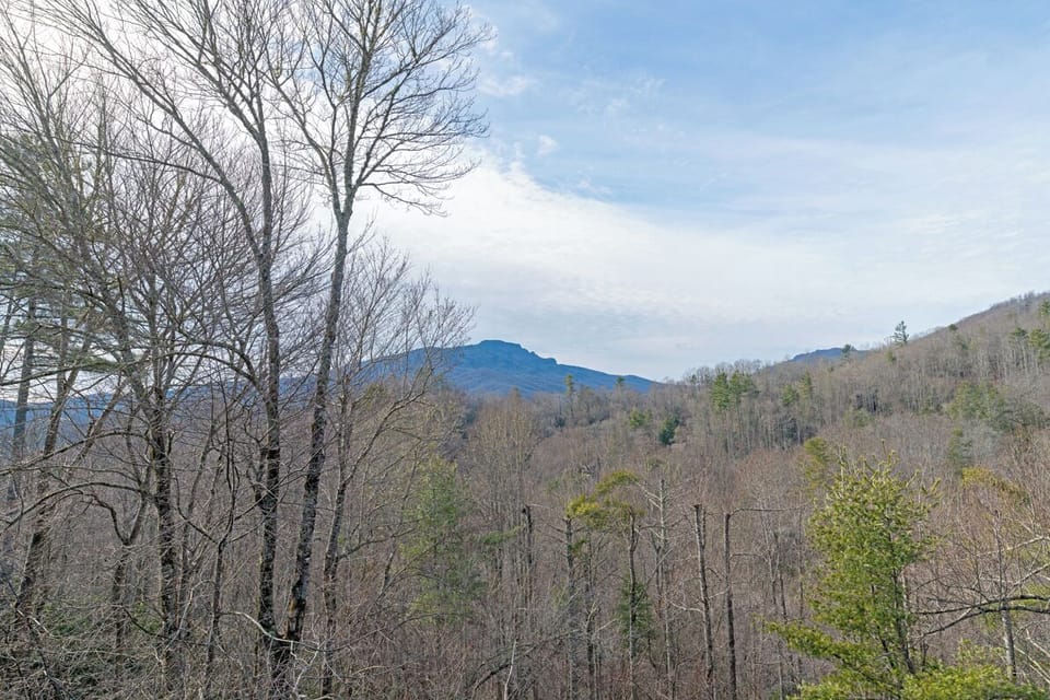 Deck Area--- Winter Grandfather Mountain View