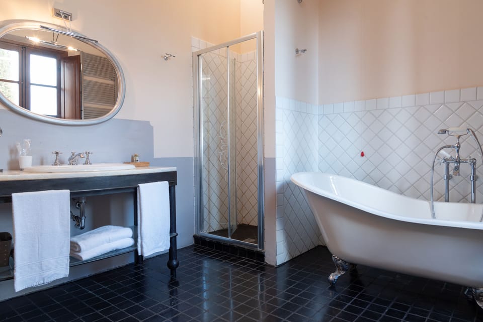Classic Double Room | Bathroom | Free toiletries, hair dryer, slippers, bidet