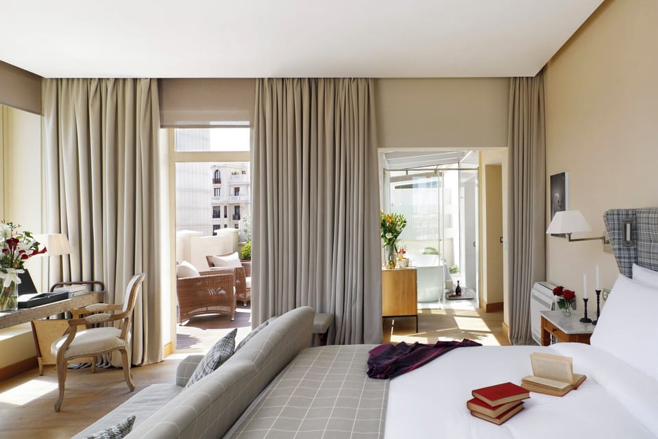 Junior Suite, Terrace | Premium bedding, minibar, in-room safe, desk