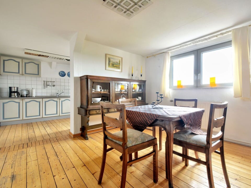 Furniture, Table, Chair, Window, Picture Frame, Wood, Interior Design, Cabinetry, Flooring, Floor