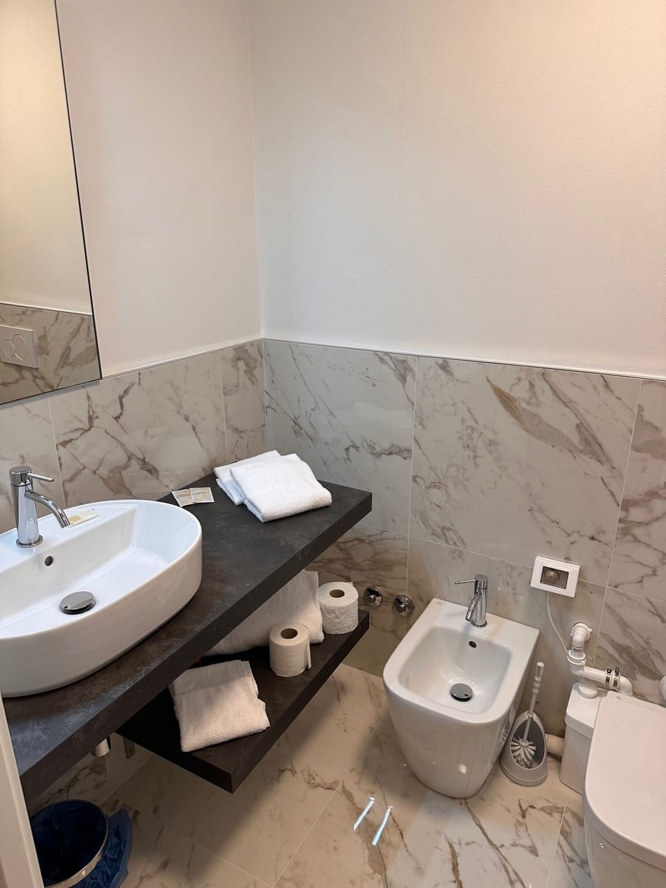 Basement master bedroom | Bathroom | Shower, free toiletries, hair dryer, bidet