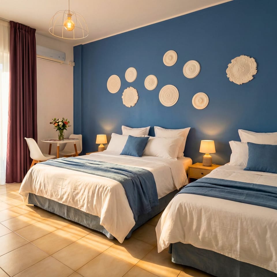 Quadruple Room | In-room safe, individually decorated, individually furnished, desk
