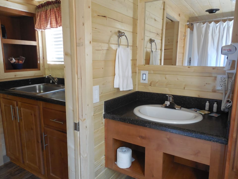 Deluxe Studio, River View (Loft) | Bathroom | Free toiletries, hair dryer, towels
