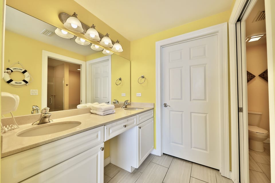 Master bathroom.