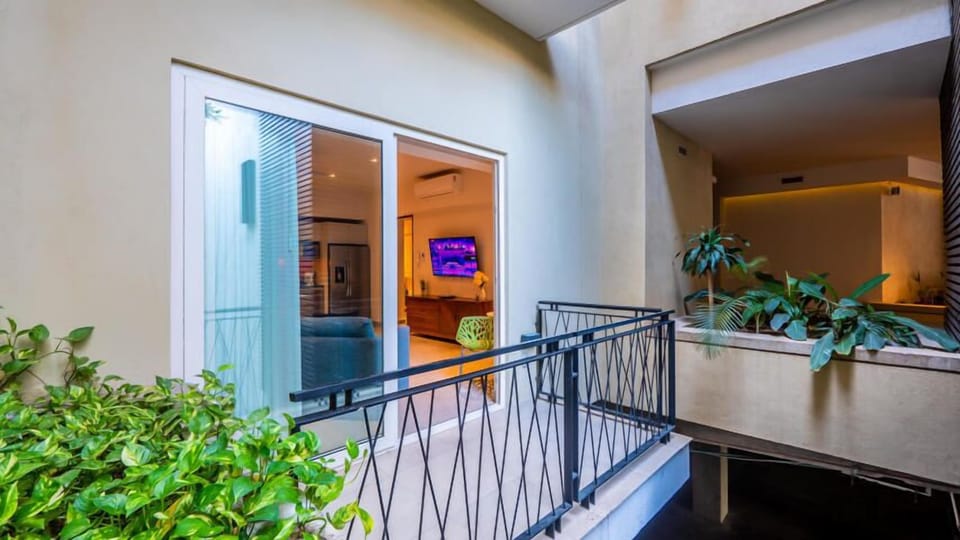 Attached balcony off of living area