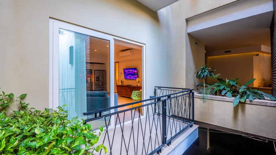 Attached balcony off of living area