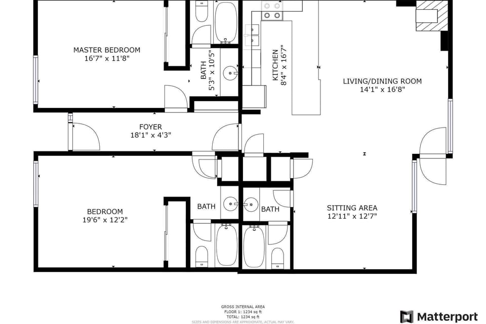 Layout of spacious Shadowbrook 204