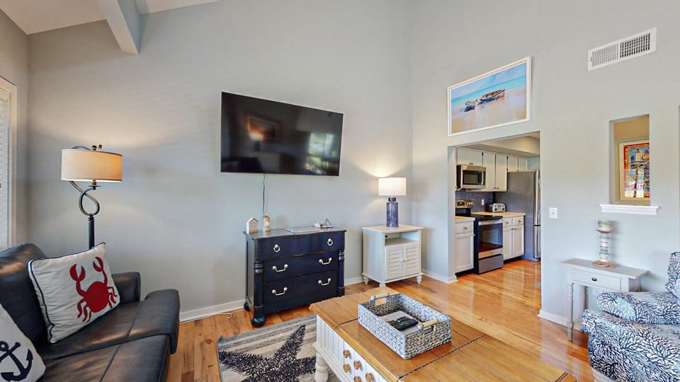 Living Room with Smart HDTV