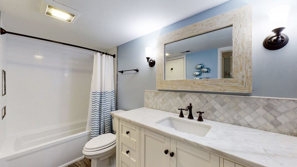 Guest Bathroom with Tub and Shower Combination