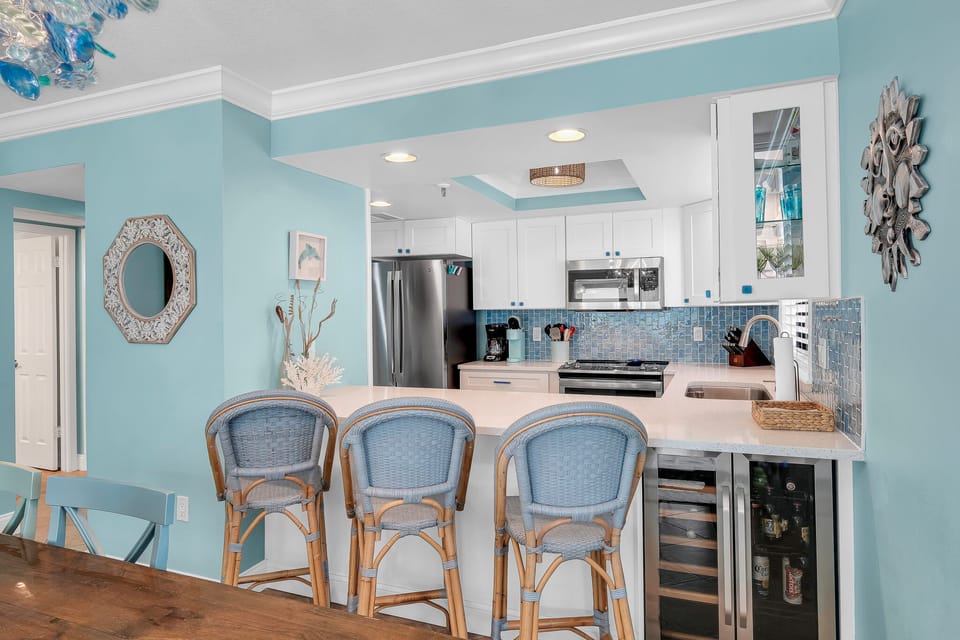 3 bar stools for extra seating