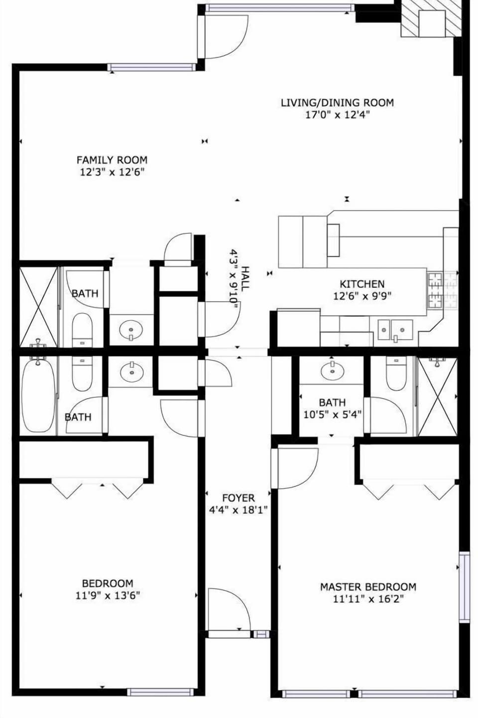 The one level layout is great for families!