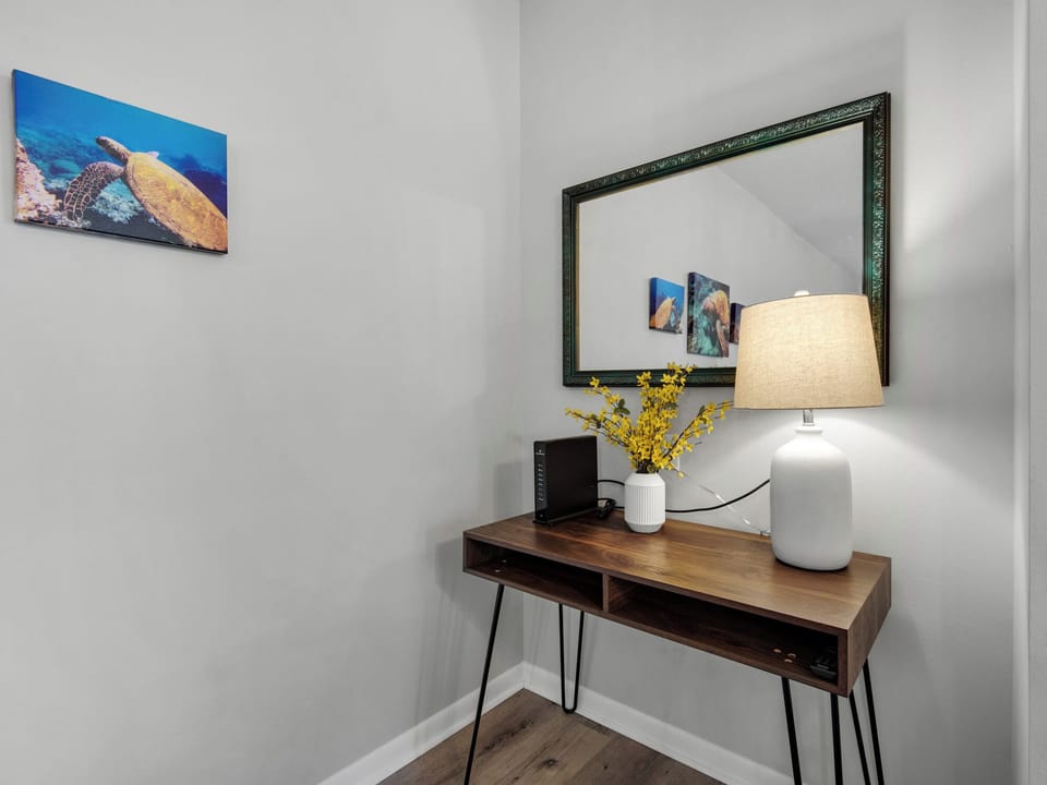 Desk in Living Area