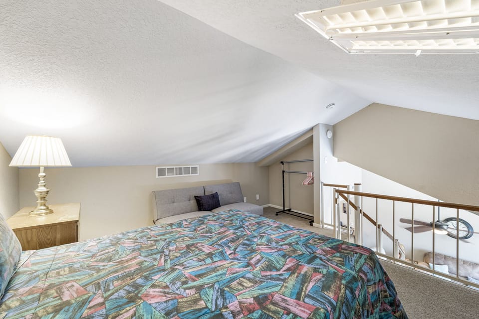 Loft with full bed