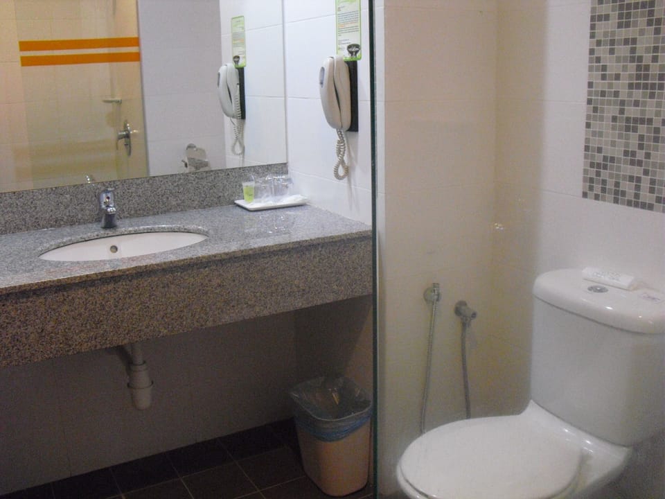 Deluxe Room, 2 Twin Beds | Bathroom | Shower, rainfall showerhead, free toiletries, hair dryer