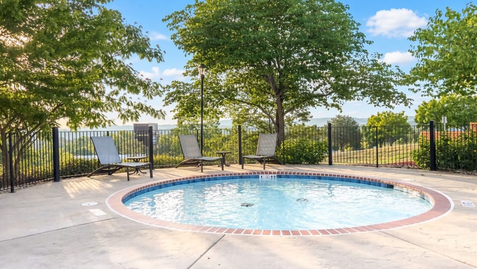 Hot Tub • Circular Design & Mountain View
