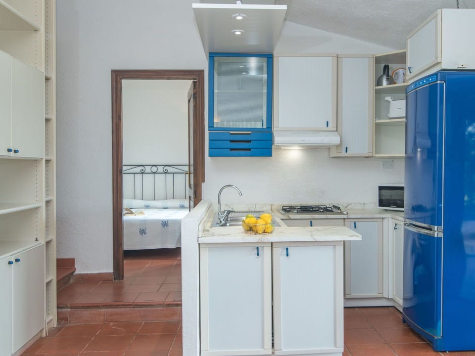 Cabinetry, Kitchen Sink, Furniture, Sink, Building, Blue, Azure, Kitchen, Interior Design