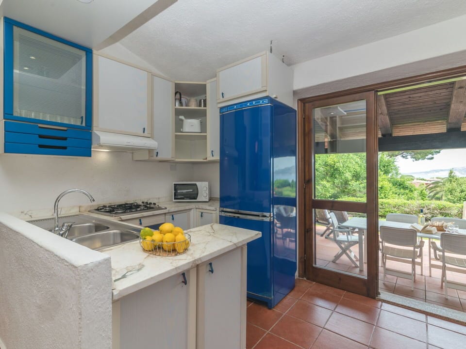 Property, Cabinetry, Kitchen Sink, Sink, Blue, Plant, Tap, Interior Design, Architecture, Wood