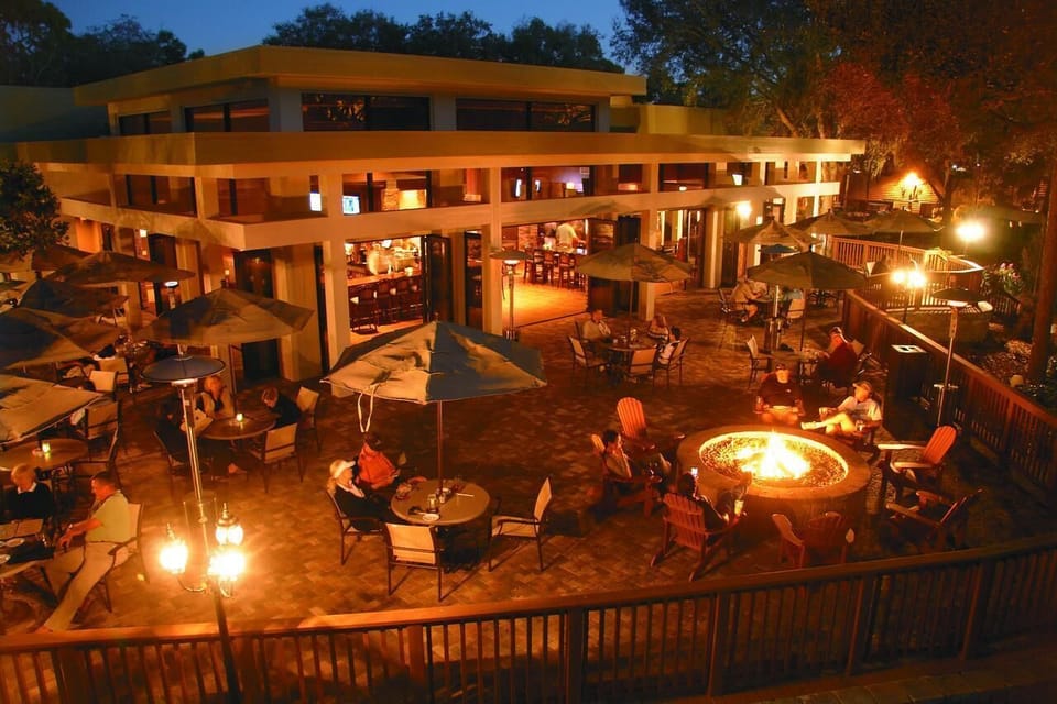 Enjoy a night at the main clubhouse with excellent food & a great patio