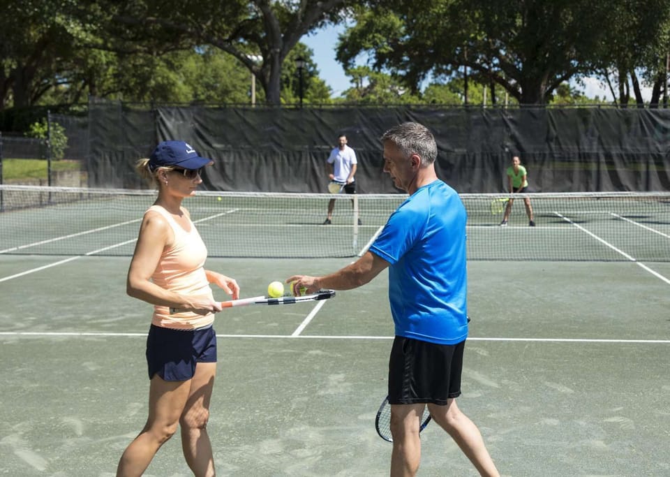 Take advantage of the Resort's 12 clay tennis courts