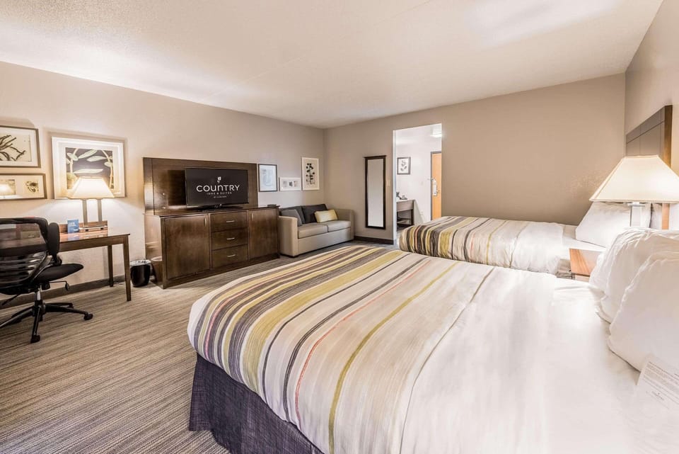 Studio Suite, Multiple Beds, Non Smoking | In-room safe, desk, blackout drapes, iron/ironing board