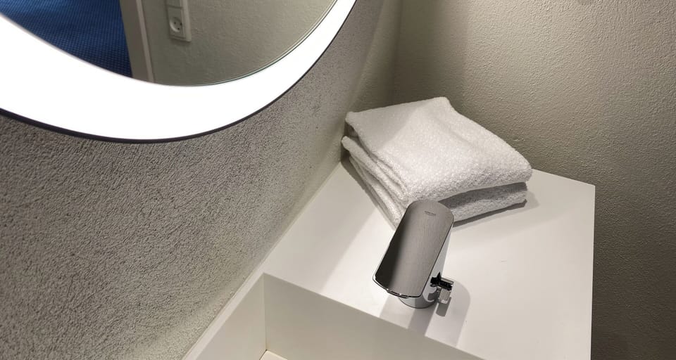 Business Room, 1 King Bed, Non Smoking | Bathroom | Shower, hair dryer, towels