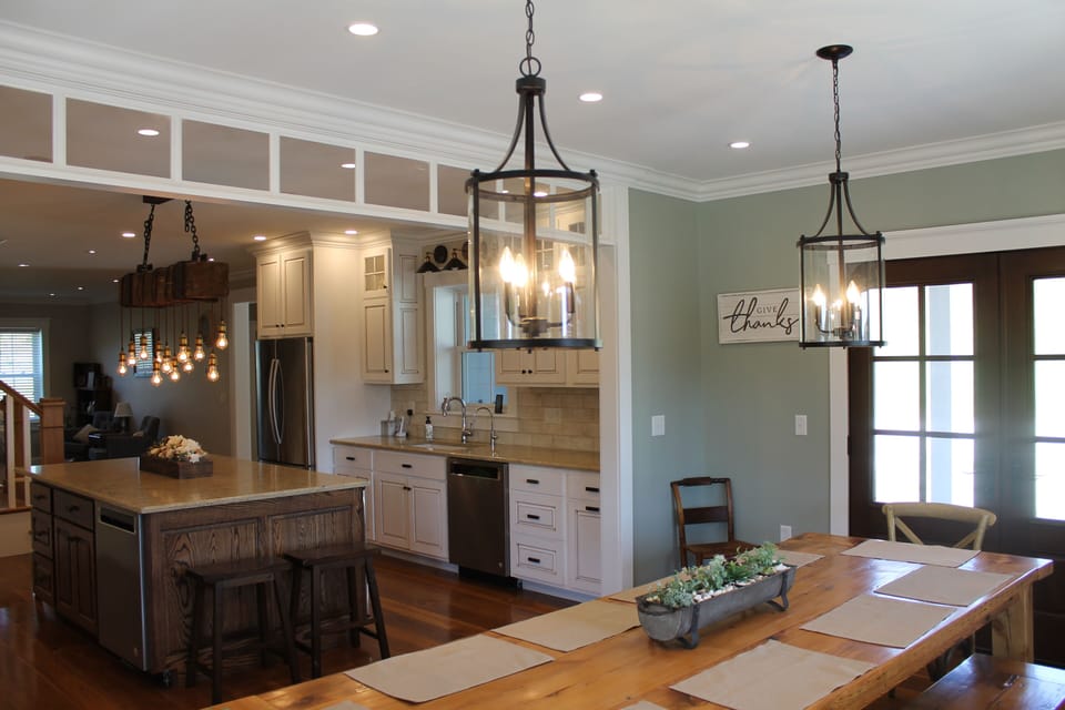 Dining room looking to kitchen