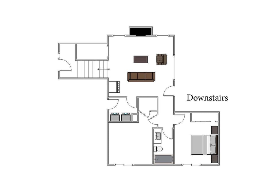 Downstairs floor plan