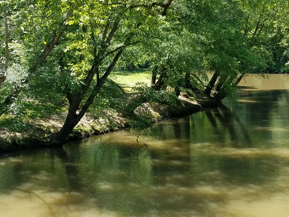 Coosawattee River less than 3\4ths miles from the cabin