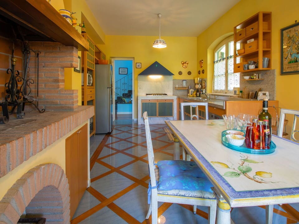 Room, Property, Building, Yellow, Furniture, Table, House, Interior Design, Dining Room, Real Estate