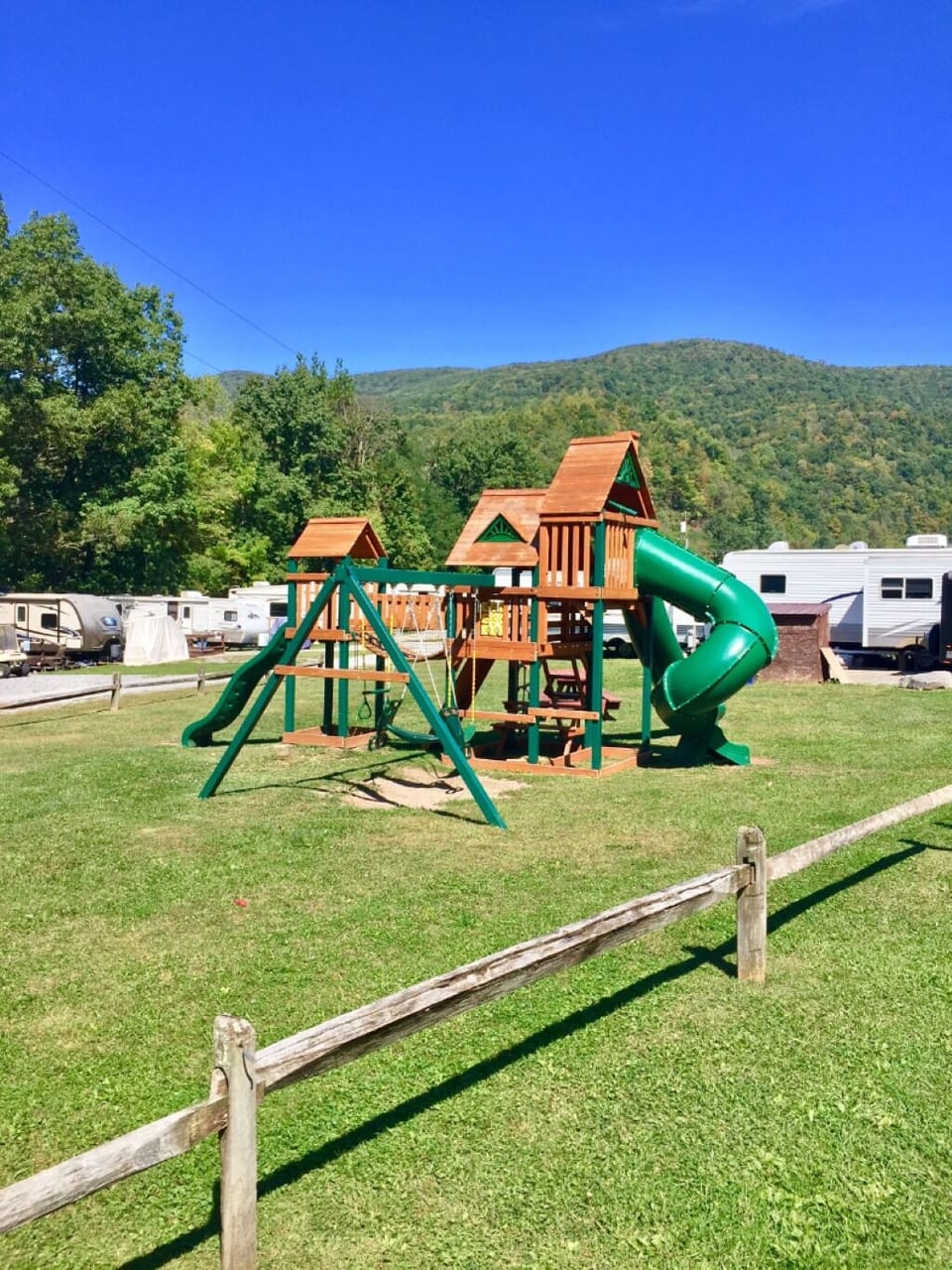 Childrens play area in upper playground