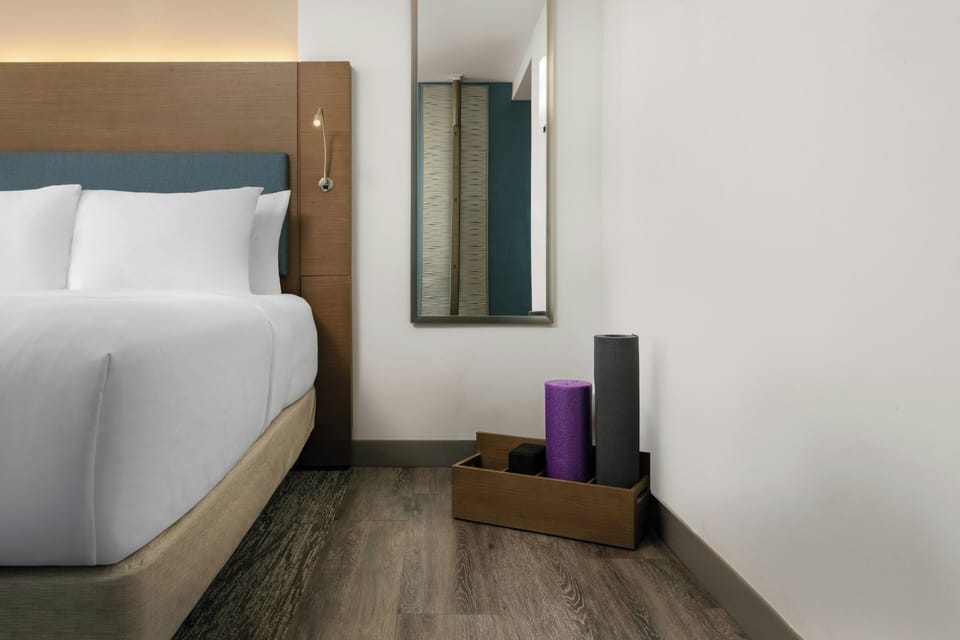 Premium bedding, down comforters, pillowtop beds, in-room safe