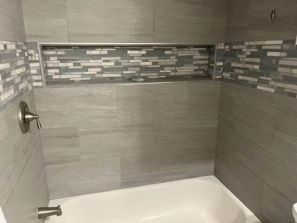Bathroom with tub