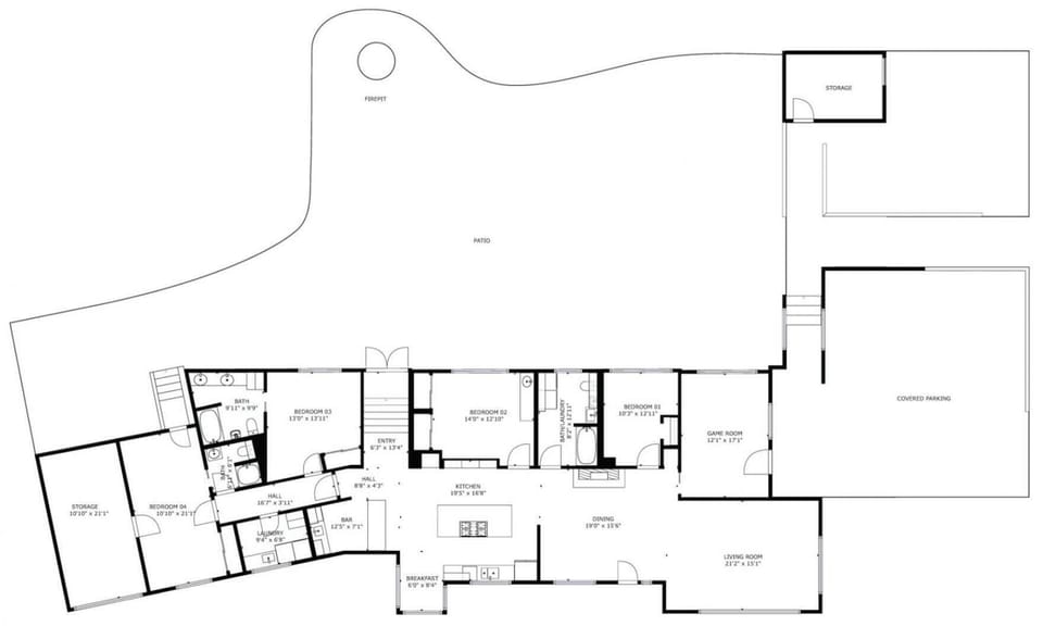 Digital floor plan of the layout.