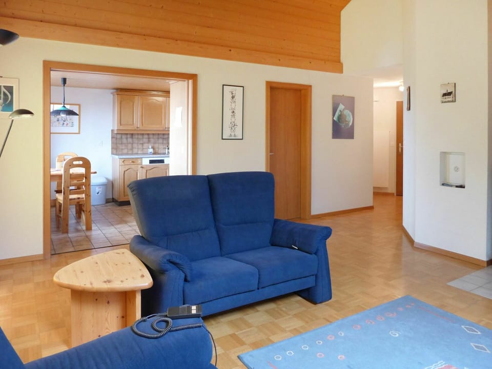 Couch, Property, Furniture, Picture Frame, Table, Blue, Azure, Wood, Comfort, Interior Design